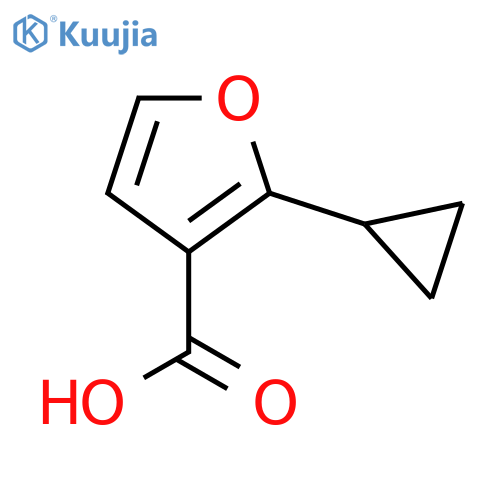 2-cyclopropylfuran-3-carboxylic acid structure