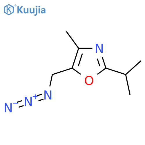 5-(Azidomethyl)-4-methyl-2-(propan-2-yl)-1,3-oxazole structure