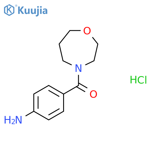 4-(1,4-Oxazepane-4-carbonyl)aniline hydrochloride structure