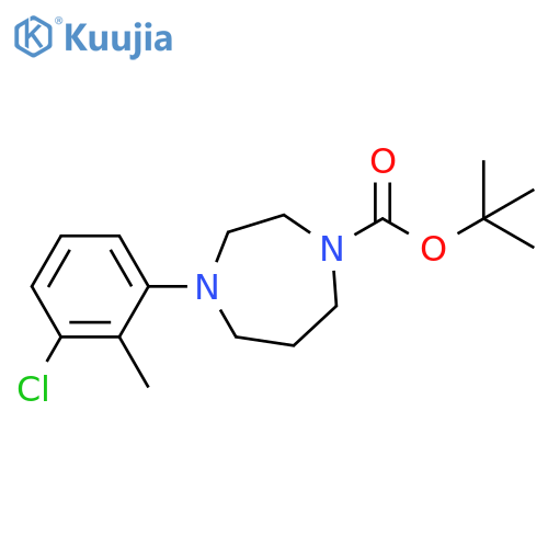 1H-1,4-Diazepine-1-carboxylic acid, 4-(3-chloro-2-methylphenyl)hexahydro-, 1,1-dimethylethyl ester structure