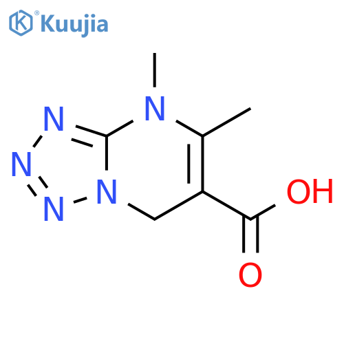 4,5-dimethyl-4H,7H-1,2,3,4tetrazolo1,5-apyrimidine-6-carboxylic Acid structure