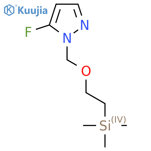 5-fluoro-1-{2-(trimethylsilyl)ethoxymethyl}-1H-pyrazole structure