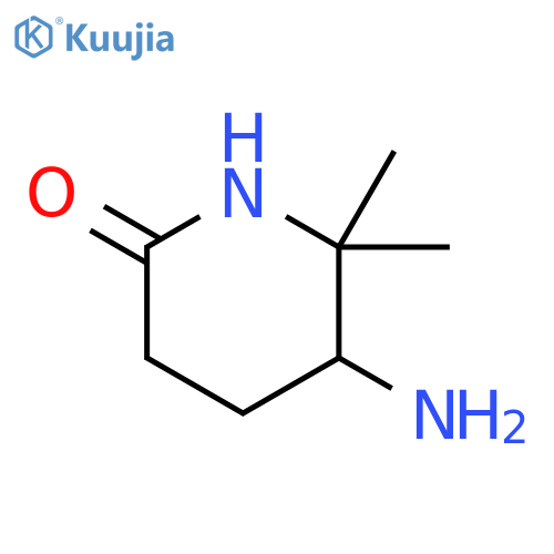 5-amino-6,6-dimethylpiperidin-2-one structure