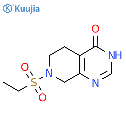 7-(Ethanesulfonyl)-3H,4H,5H,6H,7H,8H-pyrido3,4-dpyrimidin-4-one structure