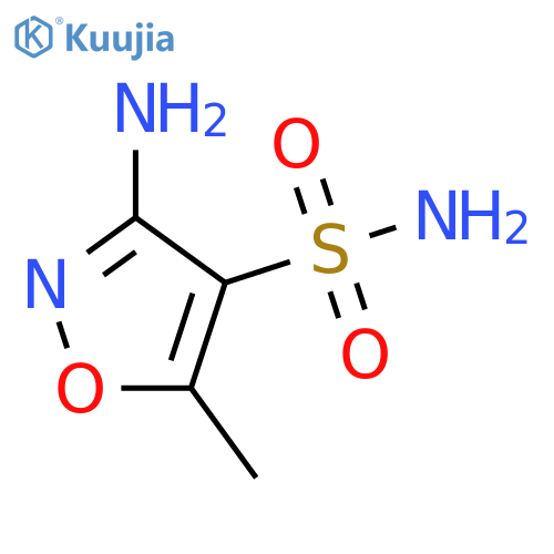 3-amino-5-methyl-1,2-oxazole-4-sulfonamide structure