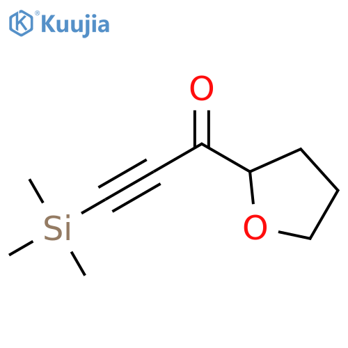 1-(oxolan-2-yl)-3-(trimethylsilyl)prop-2-yn-1-one structure