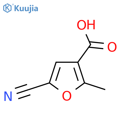 5-Cyano-2-methylfuran-3-carboxylic acid structure
