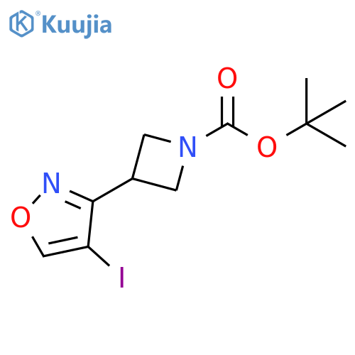 tert-butyl 3-(4-iodo-1,2-oxazol-3-yl)azetidine-1-carboxylate structure