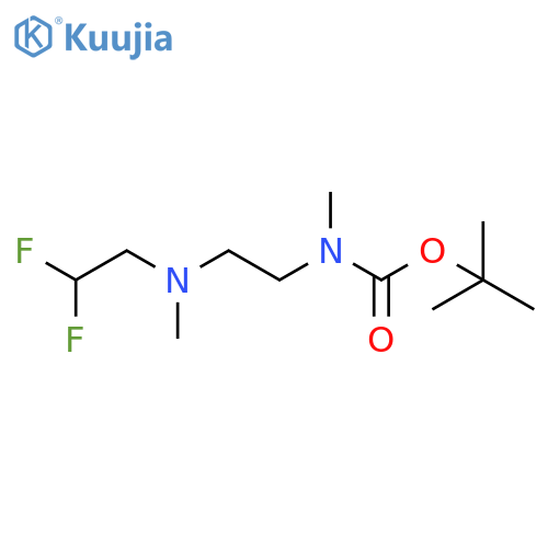 tert-butyl N-{2-[(2,2-difluoroethyl)(methyl)amino]ethyl}-N-methylcarbamate structure