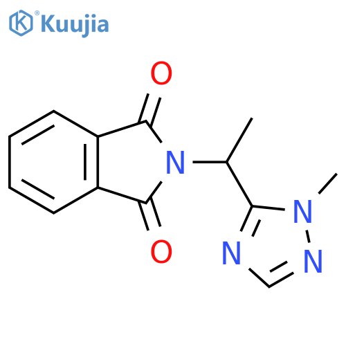 2-1-(1-Methyl-1H-1,2,4-triazol-5-yl)ethyl-2,3-dihydro-1H-isoindole-1,3-dione structure