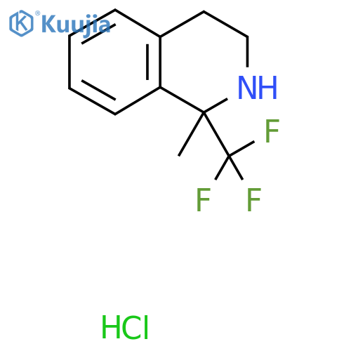 1-Methyl-1-(trifluoromethyl)-1,2,3,4-tetrahydroisoquinoline hydrochloride structure