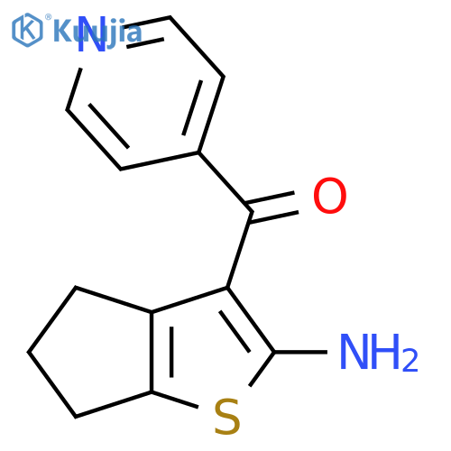 3-(Pyridine-4-carbonyl)-4H,5H,6H-cyclopentabthiophen-2-amine structure
