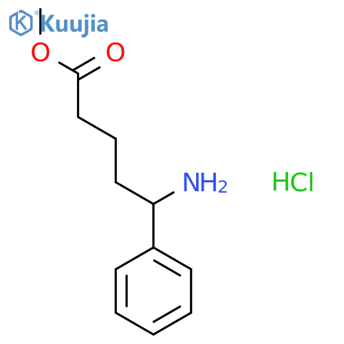 Methyl 5-amino-5-phenylpentanoate hydrochloride structure
