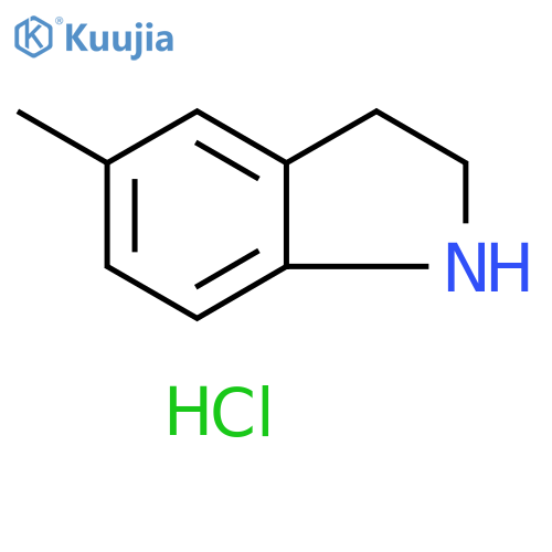 5-methyl-2,3-dihydro-1H-indole hydrochloride structure