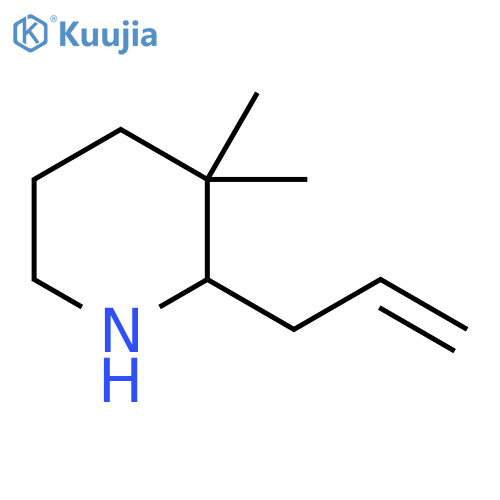 3,3-dimethyl-2-(prop-2-en-1-yl)piperidine structure
