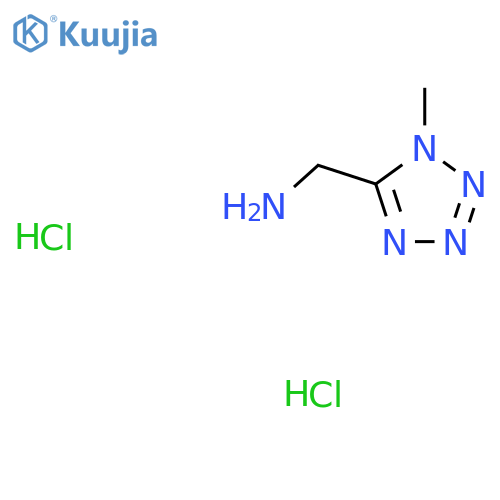 (1-methyl-1H-1,2,3,4-tetrazol-5-yl)methanamine dihydrochloride structure