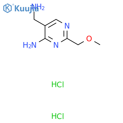 5-(Aminomethyl)-2-(methoxymethyl)pyrimidin-4-amine dihydrochloride structure