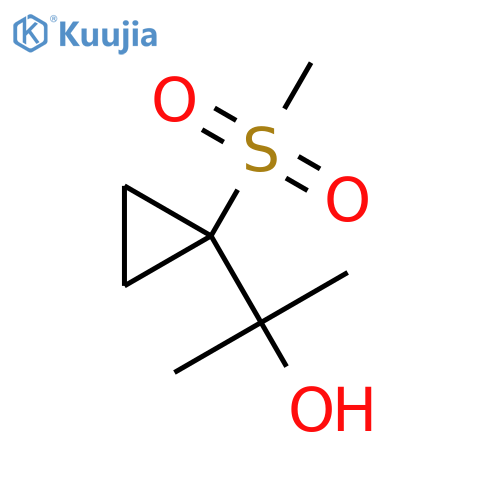 2-(1-Methanesulfonylcyclopropyl)propan-2-ol structure