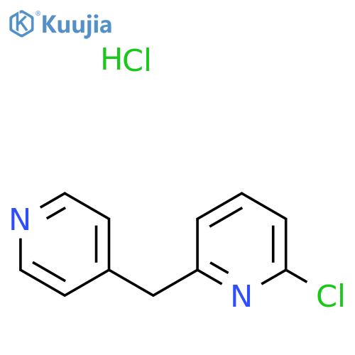 2-Chloro-6-(pyridin-4-yl)methylpyridine hydrochloride structure
