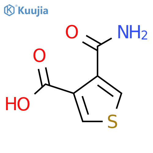 4-Carbamoylthiophene-3-carboxylic acid structure
