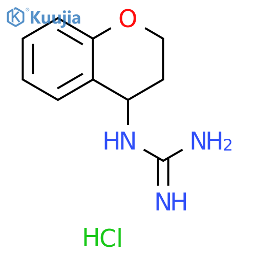 2-(3,4-dihydro-2H-1-benzopyran-4-yl)guanidine hydrochloride structure
