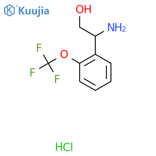 2-Amino-2-2-(trifluoromethoxy)phenylethan-1-ol Hydrochloride structure