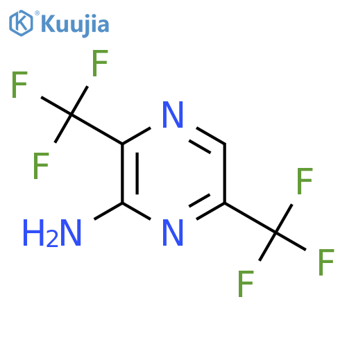 3,6-Bis(trifluoromethyl)pyrazin-2-amine structure