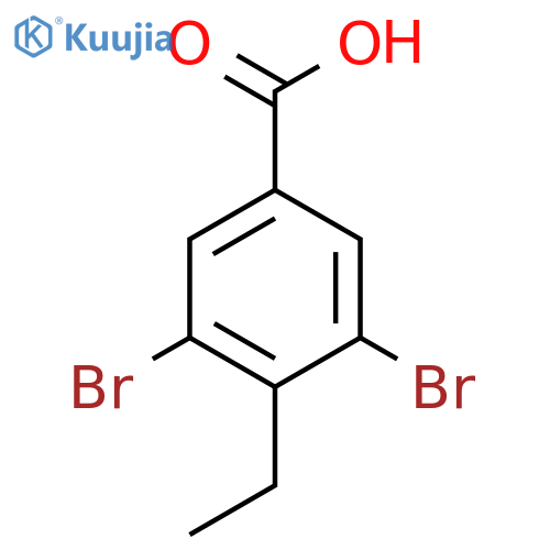 3,5-Dibromo-4-ethylbenzoic acid structure
