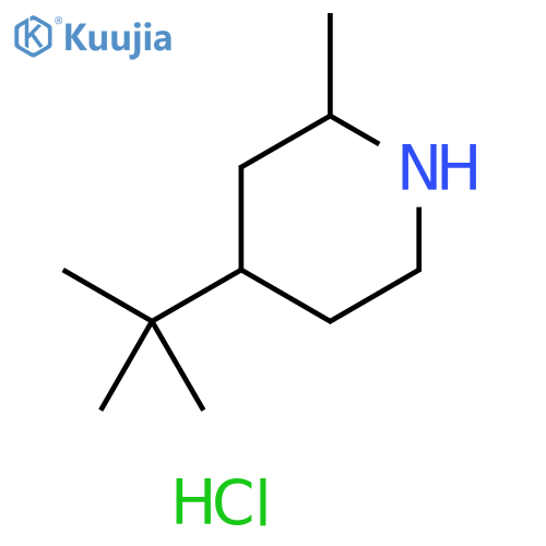 4-Tert-butyl-2-methylpiperidine hydrochloride structure