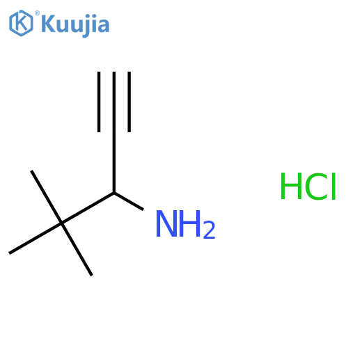 4,4-dimethylpent-1-yn-3-amine;hydrochloride structure