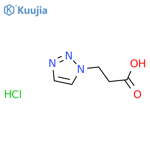 3-(1H-1,2,3-triazol-1-yl)propanoic acid hydrochloride structure