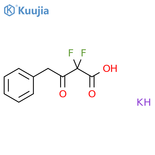 potassium 2,2-difluoro-3-oxo-4-phenylbutanoate structure