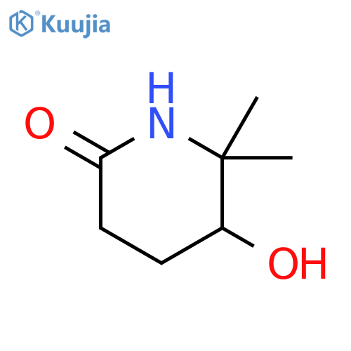 5-hydroxy-6,6-dimethylpiperidin-2-one structure