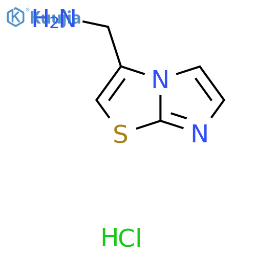 Imidazo[2,1-b]thiazol-3-ylmethanamine hydrochloride structure