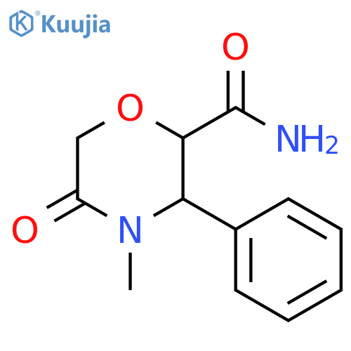 2-Morpholinecarboxamide, 4-methyl-5-oxo-3-phenyl- structure