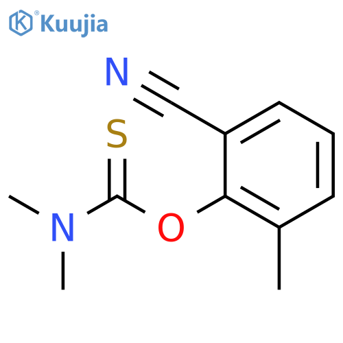 1-2-cyano-6-methylphenoxy-N,N-dimethylmethanethioamide structure