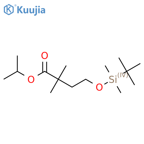 Propan-2-yl 4-(tert-butyldimethylsilyl)oxy-2,2-dimethylbutanoate structure