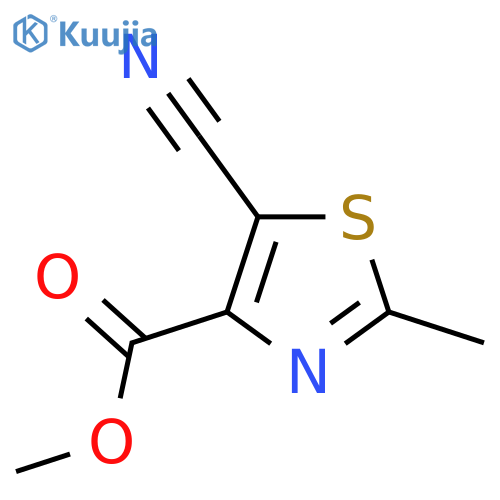 Methyl 5-cyano-2-methyl-1,3-thiazole-4-carboxylate structure