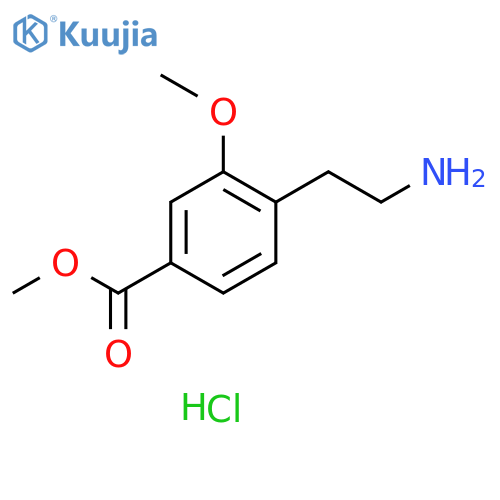 methyl 4-(2-aminoethyl)-3-methoxybenzoate hydrochloride structure
