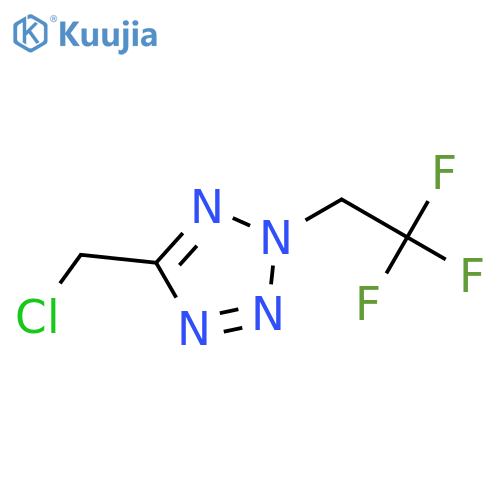 5-(chloromethyl)-2-(2,2,2-trifluoroethyl)-2H-1,2,3,4-tetrazole structure