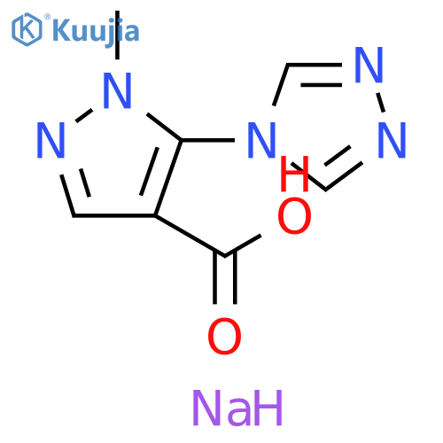 sodium 1-methyl-5-(4H-1,2,4-triazol-4-yl)-1H-pyrazole-4-carboxylate structure
