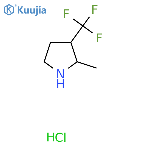 2-Methyl-3-(trifluoromethyl)pyrrolidine hydrochloride structure