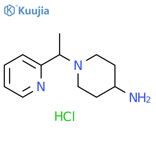 1-1-(Pyridin-2-yl)ethylpiperidin-4-amine Dihydrochloride structure