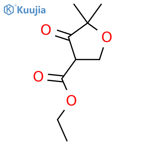 ethyl 5,5-dimethyl-4-oxooxolane-3-carboxylate structure