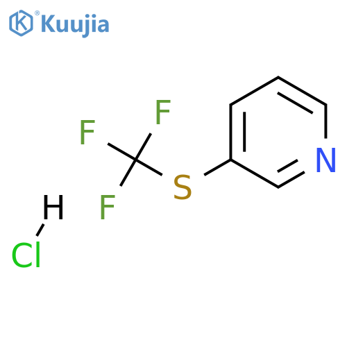 3-(trifluoromethyl)sulfanylpyridine hydrochloride structure