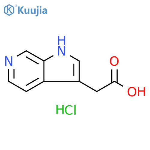 2-{1H-pyrrolo2,3-cpyridin-3-yl}acetic Acid hydrochloride structure