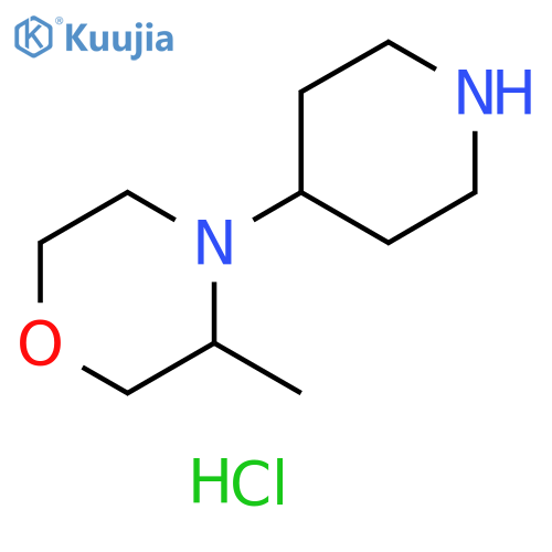 3-methyl-4-(piperidin-4-yl)morpholine dihydrochloride structure