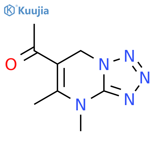 1-{4,5-dimethyl-4H,7H-1,2,3,4tetrazolo1,5-apyrimidin-6-yl}ethan-1-one structure