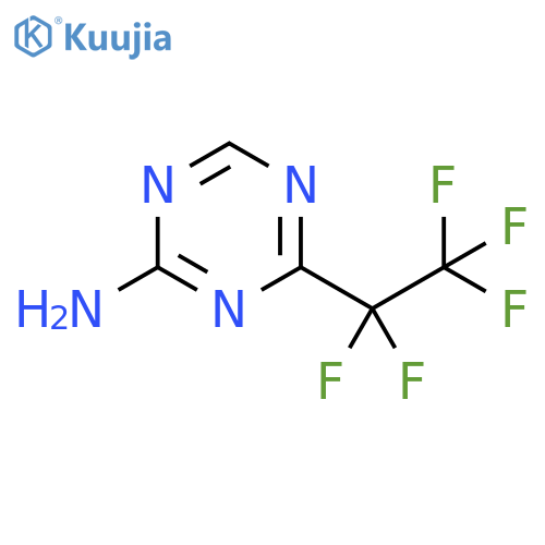 4-(pentafluoroethyl)-1,3,5-triazin-2-amine structure