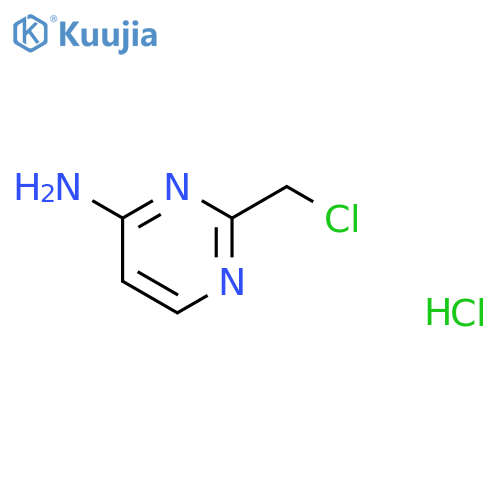 2-(chloromethyl)pyrimidin-4-amine hydrochloride structure